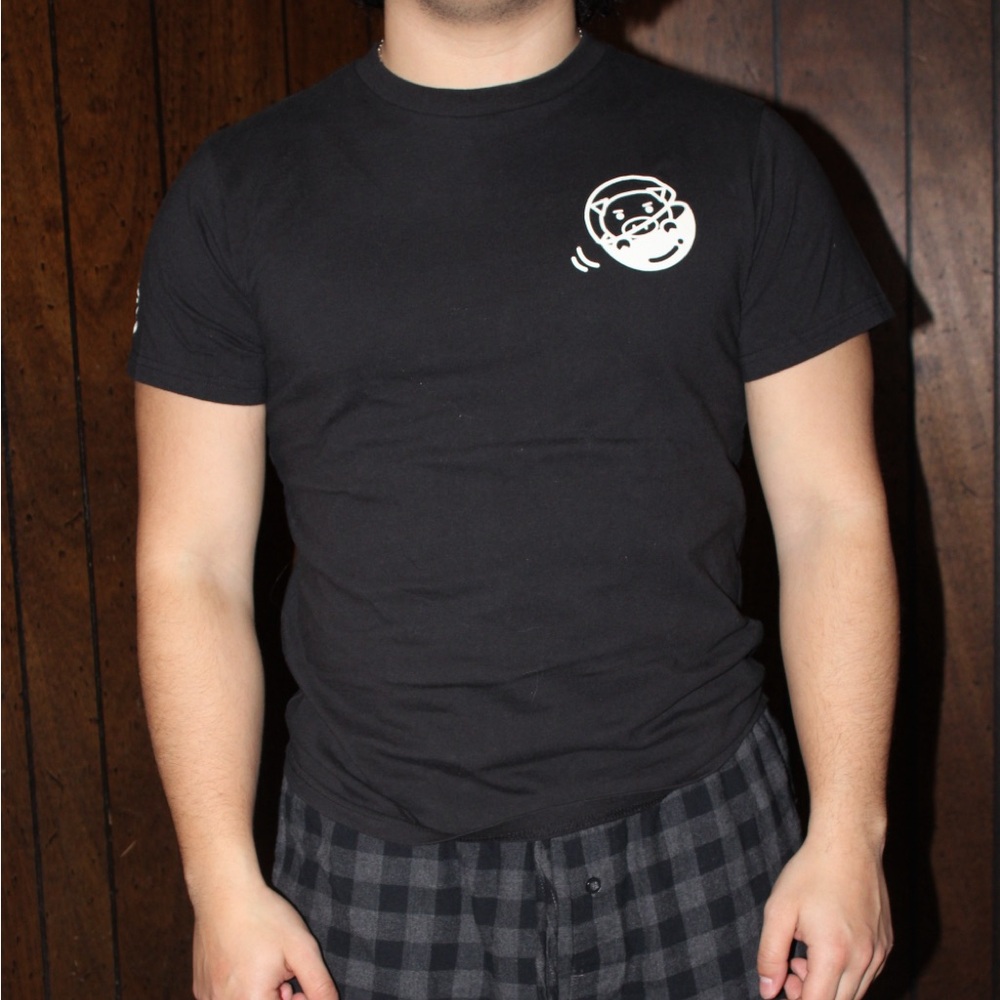 Men's Black Graphic T-Shirt